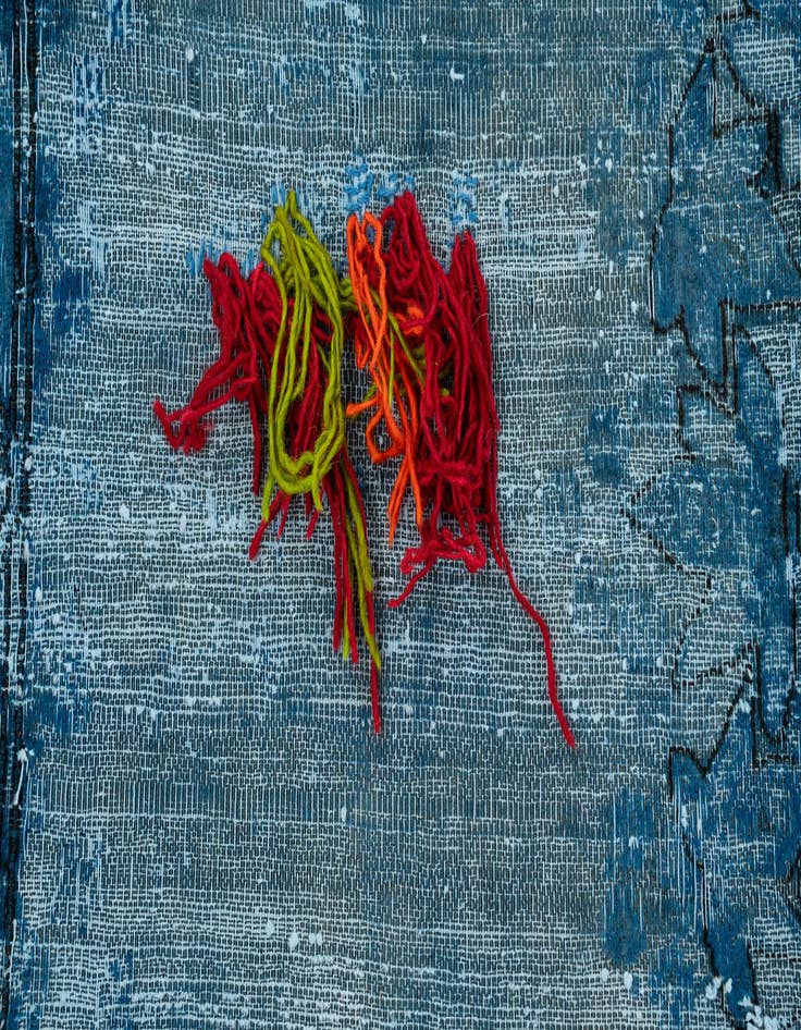 Detail image of 8' x 10' 8  Hand Knotted Ultra Vintage Persian Wool Rug