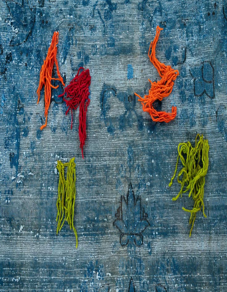 Detail image of 8' x 10' 8  Hand Knotted Ultra Vintage Persian Wool Rug