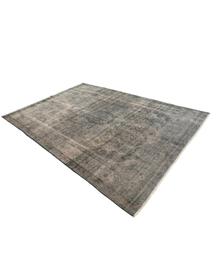 Detail image of 6' 7 x 9' 4  Hand Knotted Ultra Vintage Persian Wool Rug