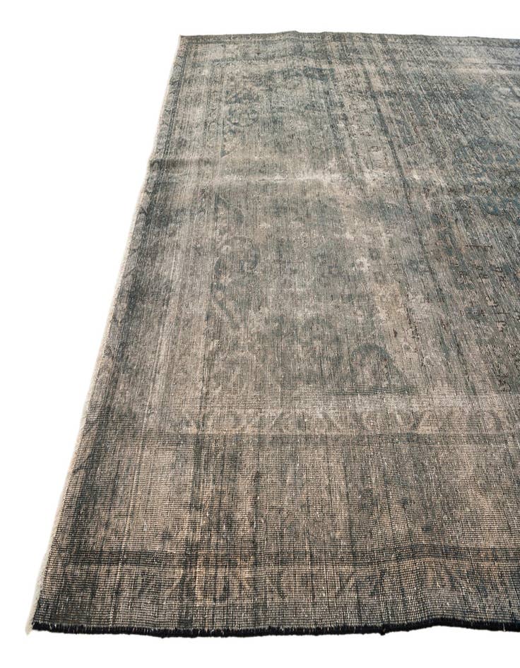 Detail image of 6' 7 x 9' 4  Hand Knotted Ultra Vintage Persian Wool Rug