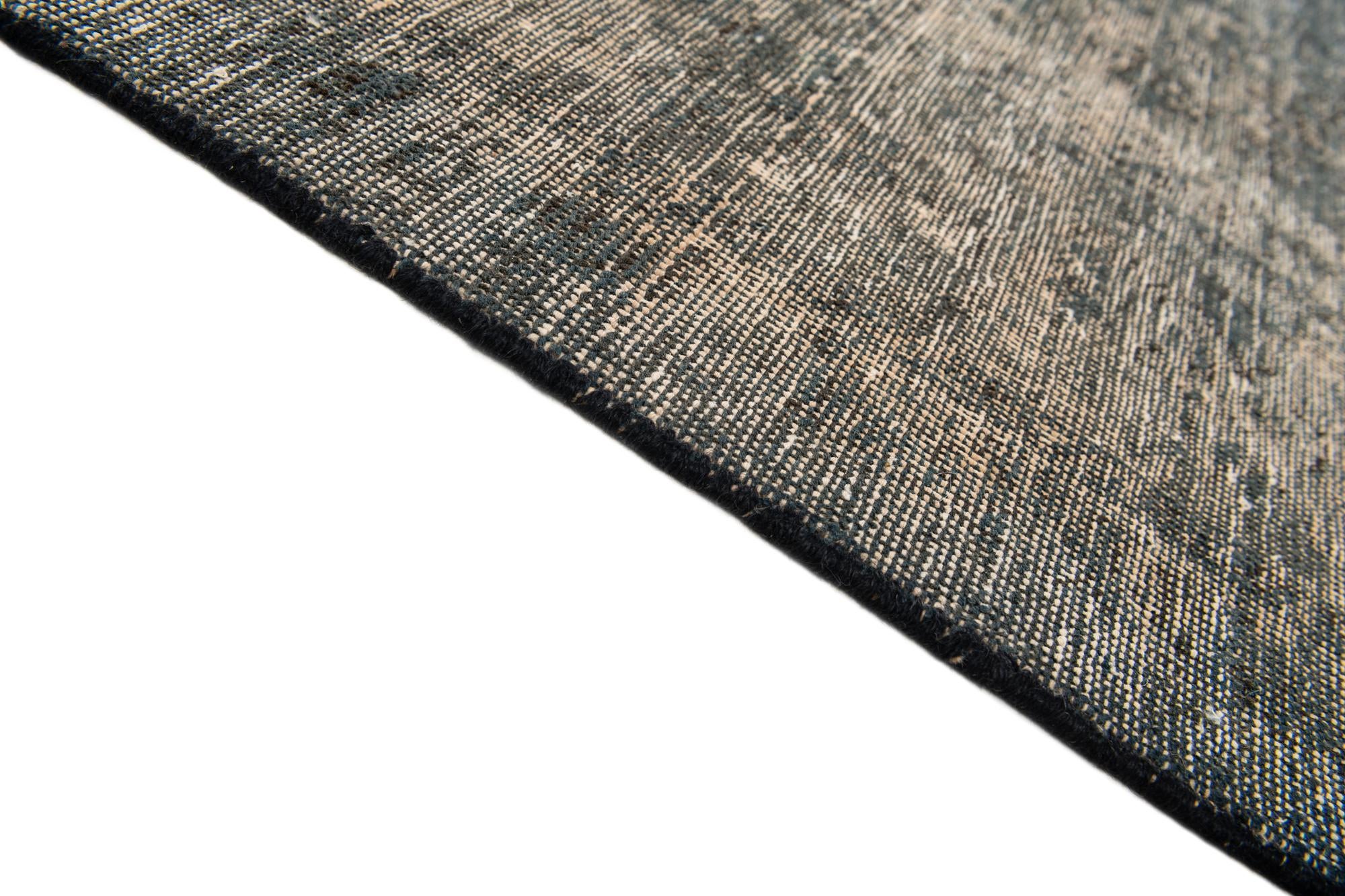 6' 7 x 9' 4 Hand Knotted Ultra Vintage Persian Wool Rug