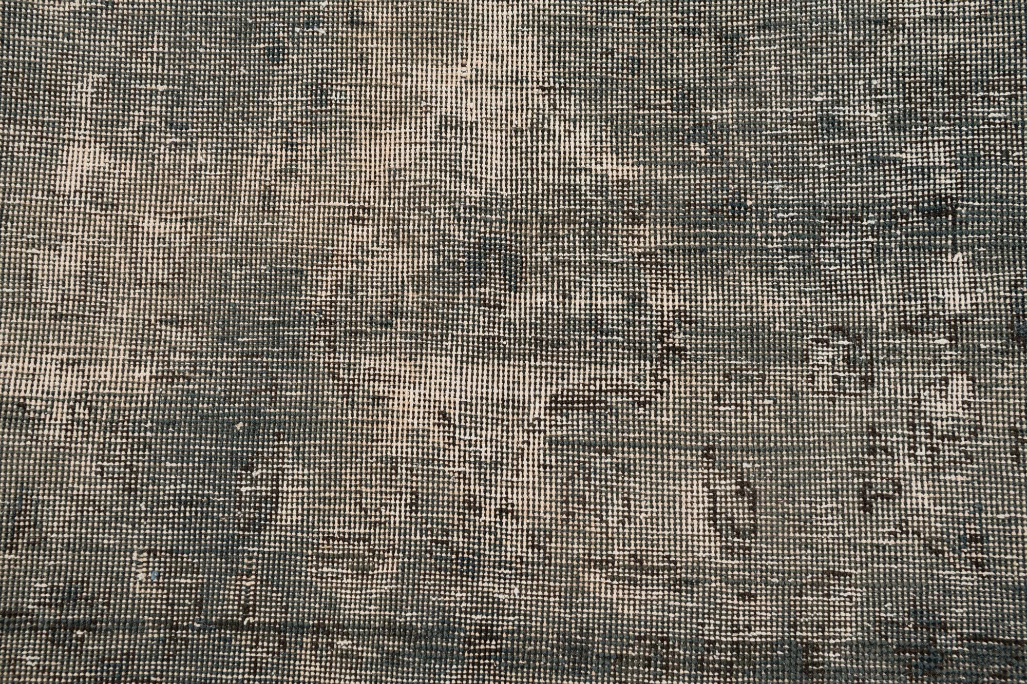 6' 7 x 9' 4 Hand Knotted Ultra Vintage Persian Wool Rug
