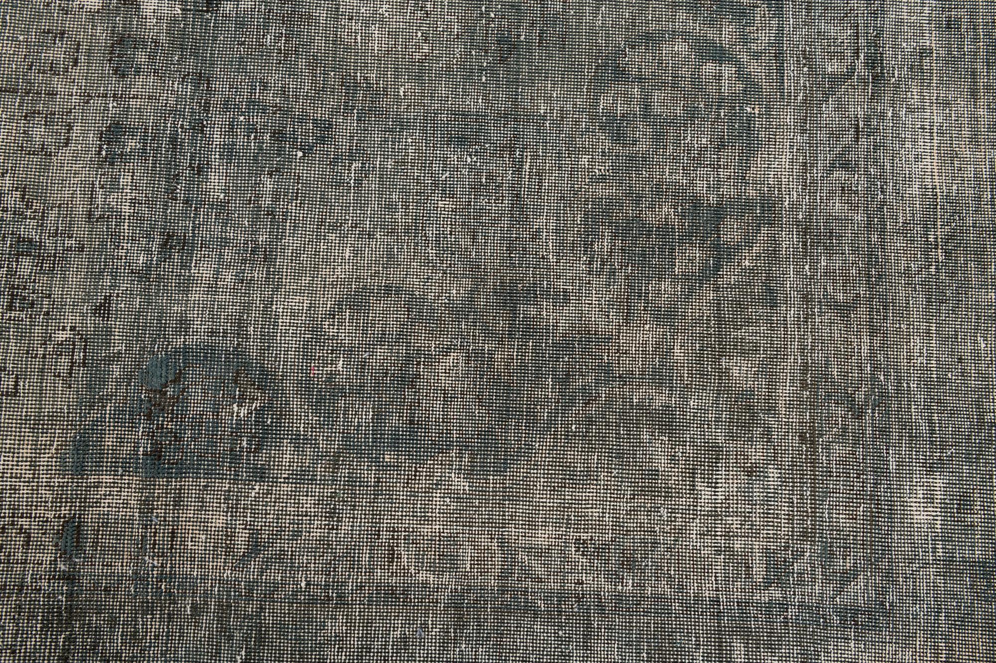 6' 7 x 9' 4 Hand Knotted Ultra Vintage Persian Wool Rug