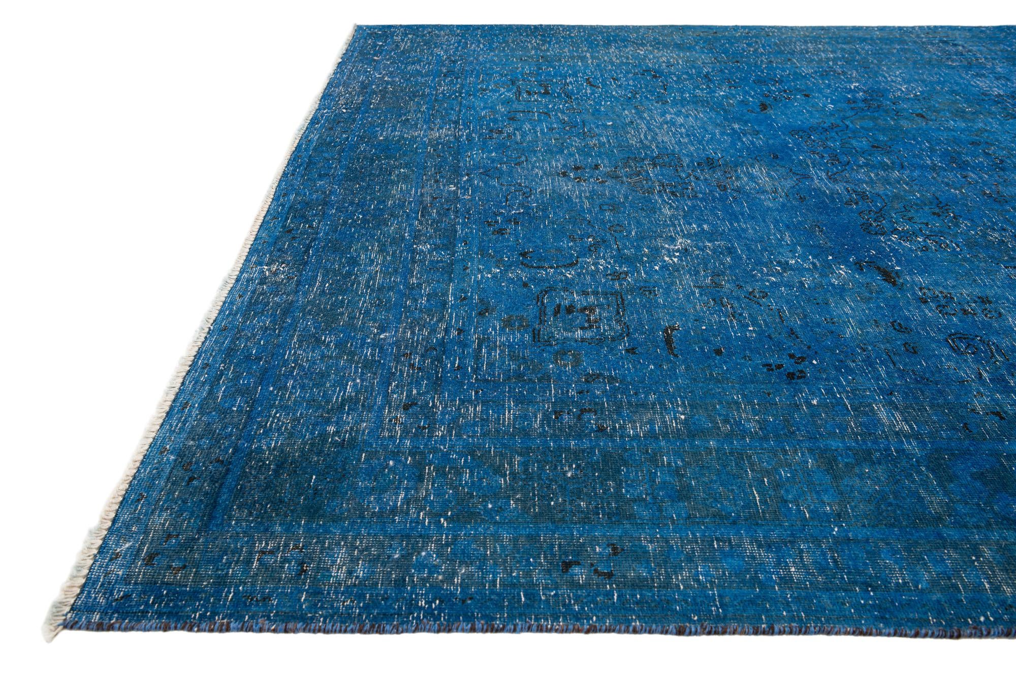 6' 2 x 9' 5 Hand Knotted Ultra Vintage Persian Wool Rug