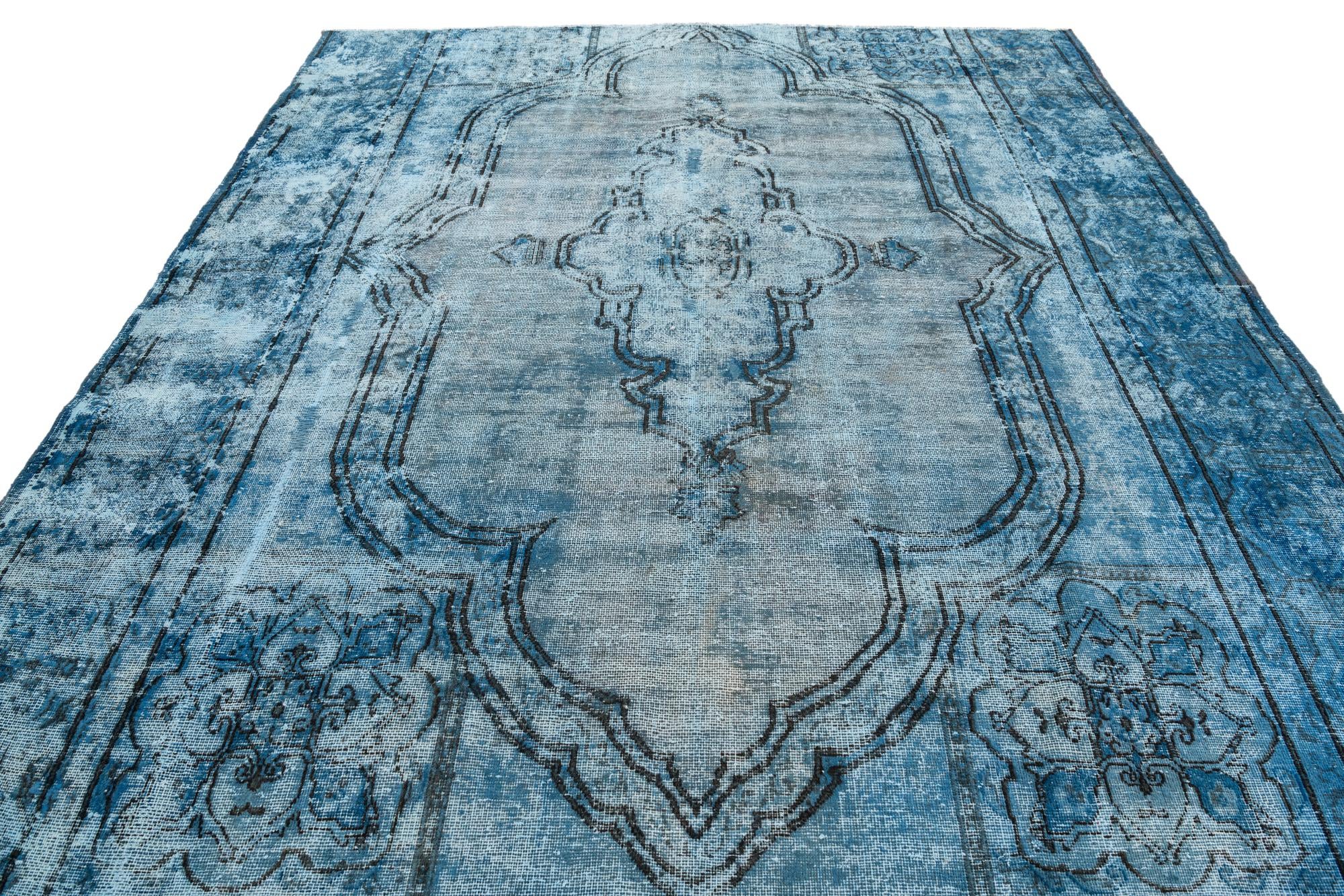 8' x 8' 10 Hand Knotted Ultra Vintage Persian Wool Rug
