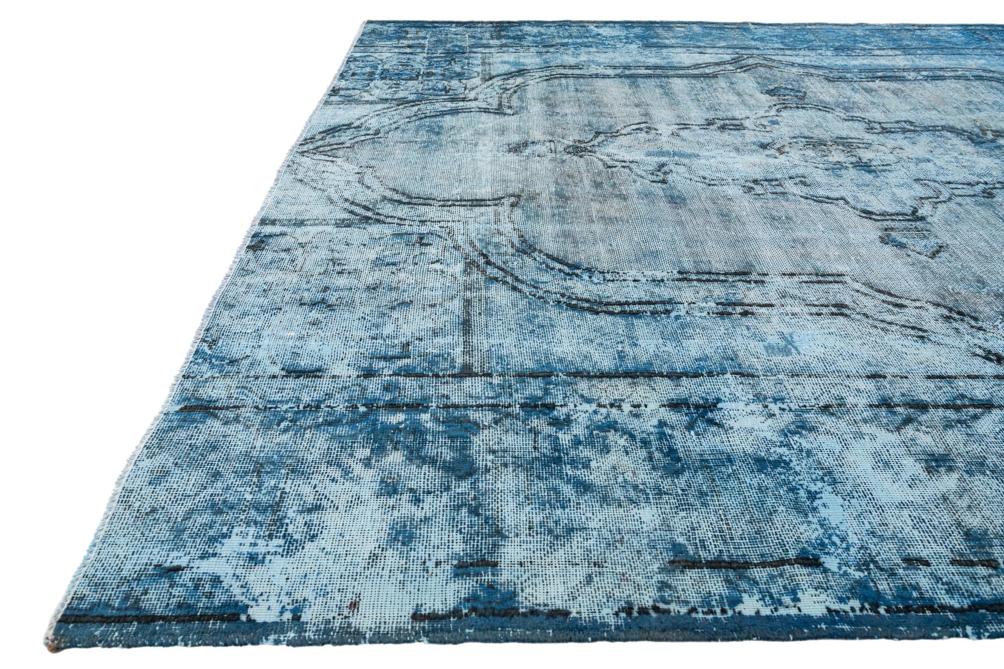 8' x 8' 10 Hand Knotted Ultra Vintage Persian Wool Rug