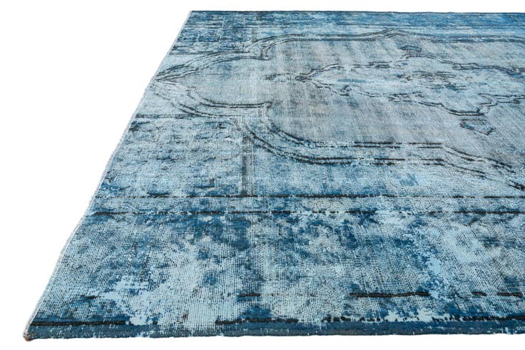 Detail image of 8' x 8' 10 Hand Knotted Ultra Vintage Persian Wool Rug