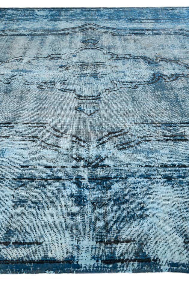 Detail image of 8' x 8' 10 Hand Knotted Ultra Vintage Persian Wool Rug