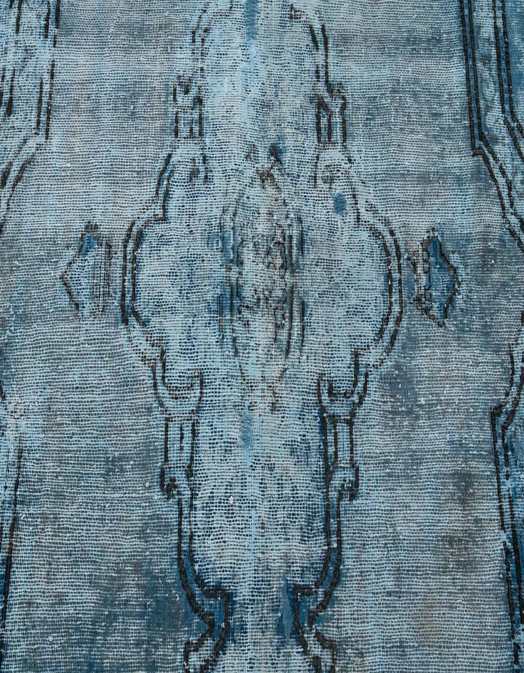 Detail image of 8' x 8' 10  Hand Knotted Ultra Vintage Persian Wool Rug