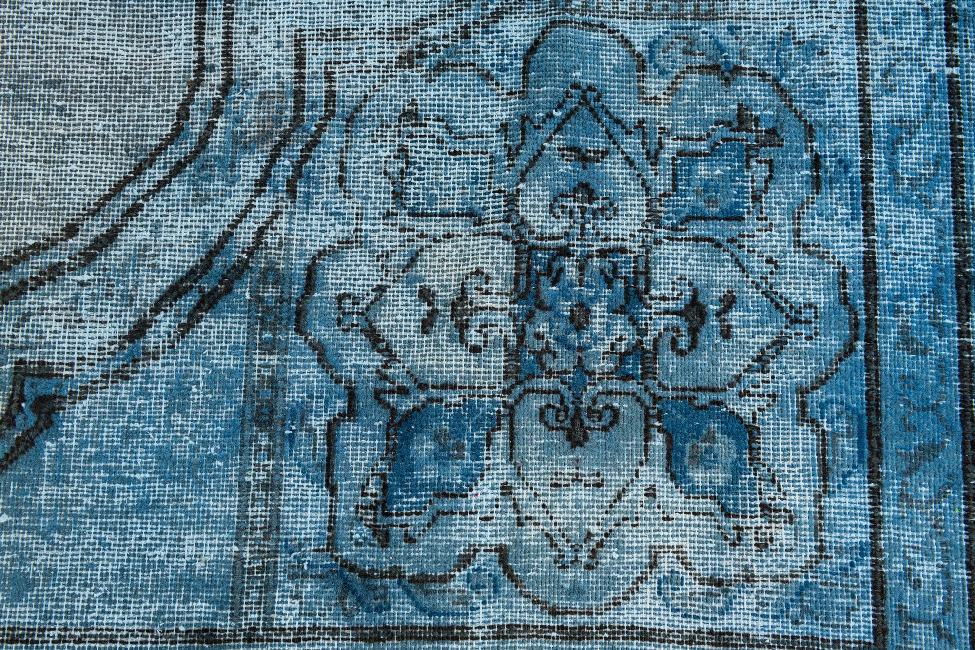 8' x 8' 10 Hand Knotted Ultra Vintage Persian Wool Rug