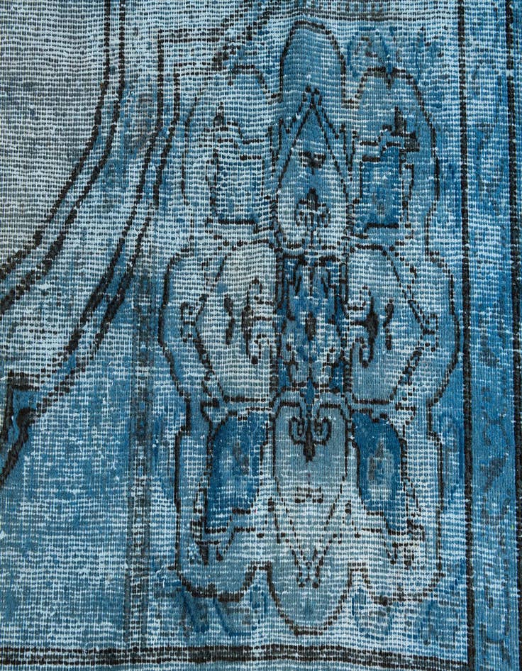 Detail image of 8' x 8' 10  Hand Knotted Ultra Vintage Persian Wool Rug