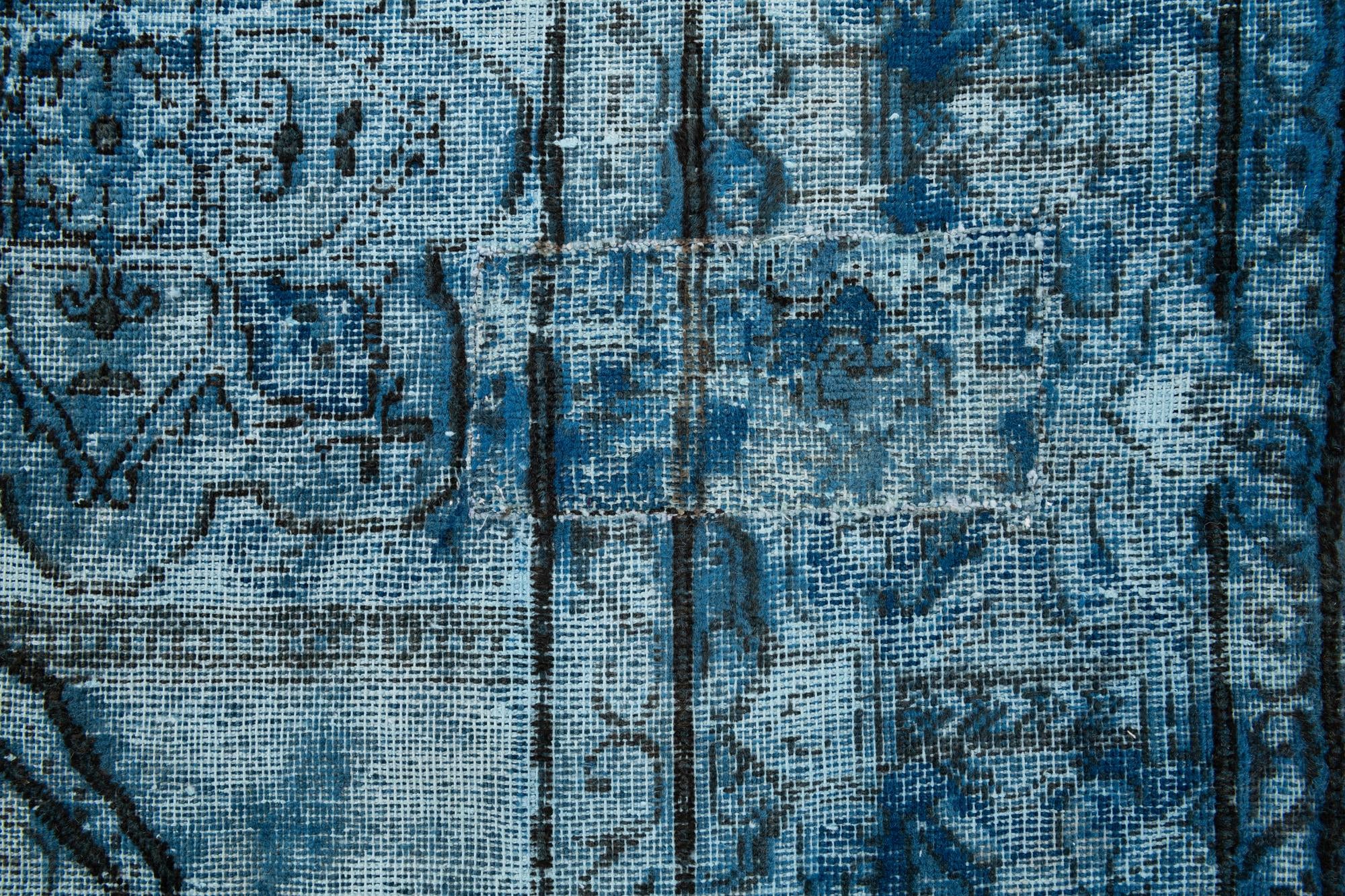 8' x 8' 10 Hand Knotted Ultra Vintage Persian Wool Rug