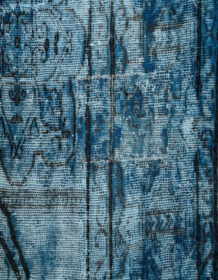 Detail image of 8' x 8' 10  Hand Knotted Ultra Vintage Persian Wool Rug