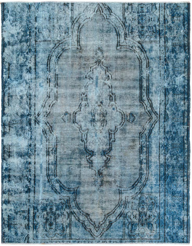 Detail image of 8' x 8' 10 Hand Knotted Ultra Vintage Persian Wool Rug