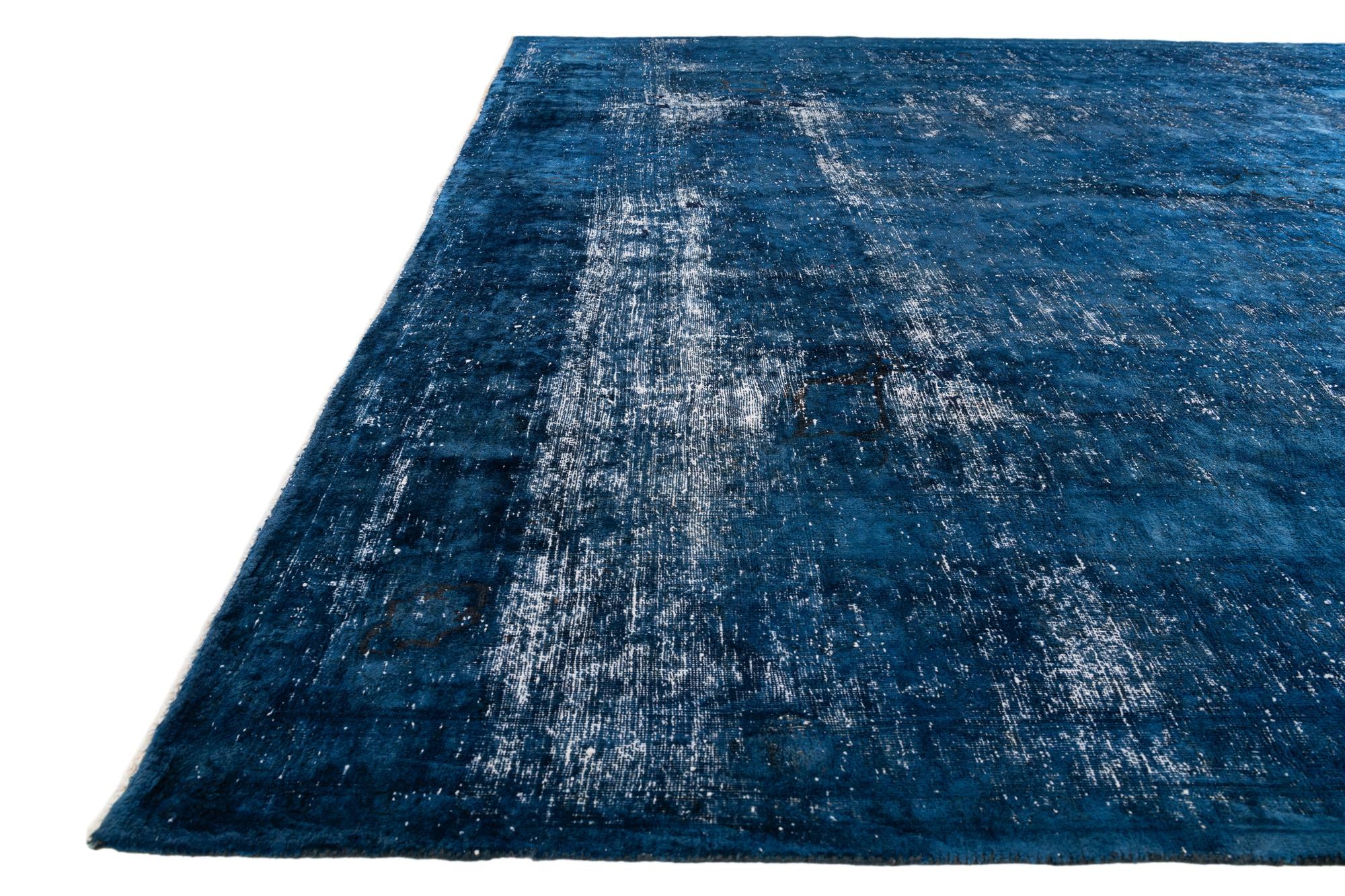 9' 5 x 11' 8 Hand Knotted Ultra Vintage Persian Wool Rug