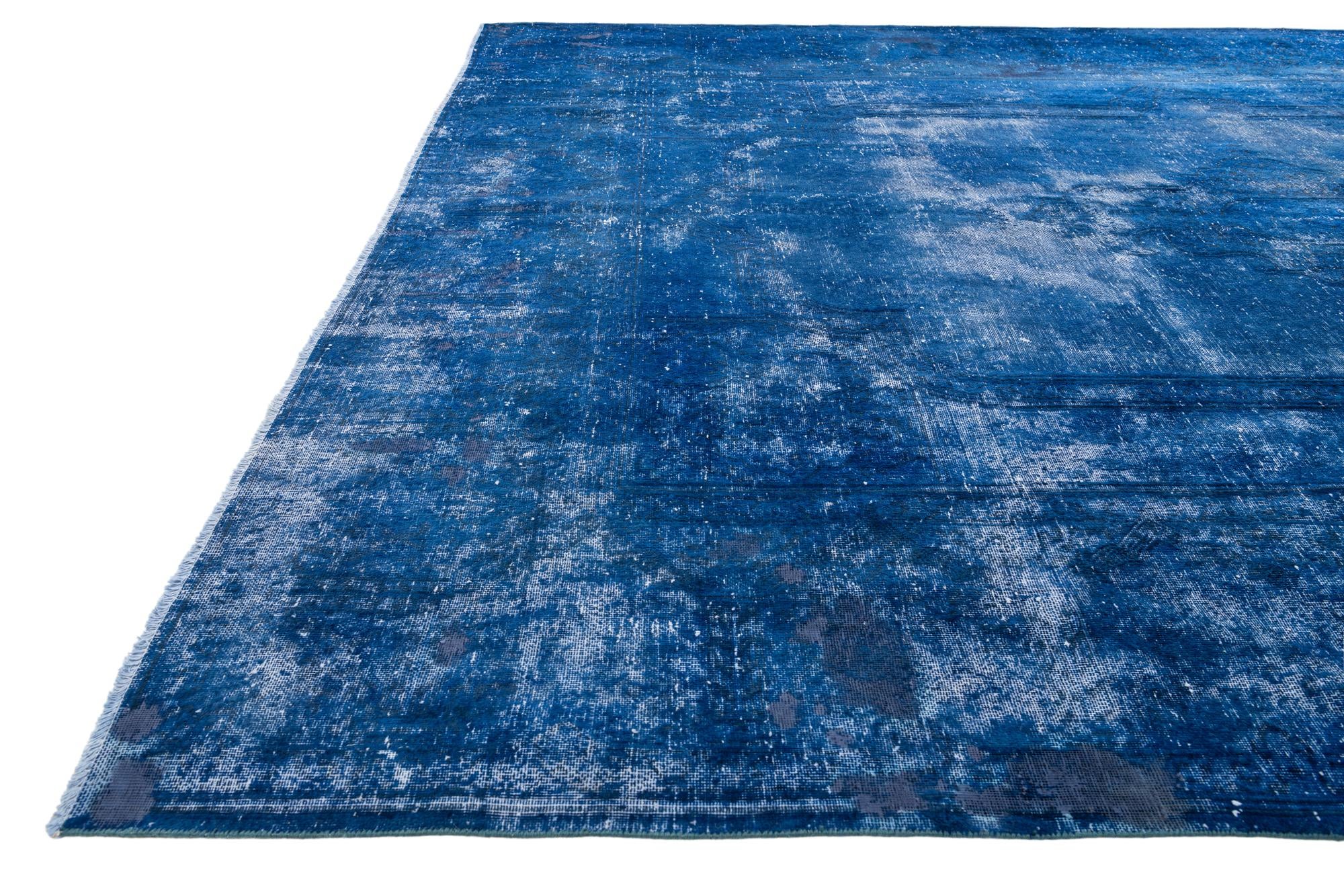 9' 9 x 13' 3 Hand Knotted Ultra Vintage Persian Wool Rug