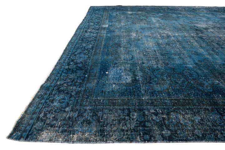 10' 10 x 13' 10 Hand Knotted Ultra Vintage Persian Wool Rug
