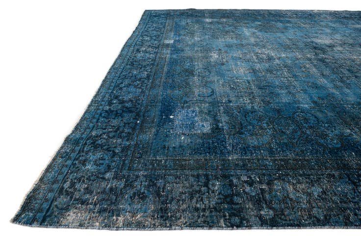 Detail image of 10' 10 x 13' 10 Hand Knotted Ultra Vintage Persian Wool Rug