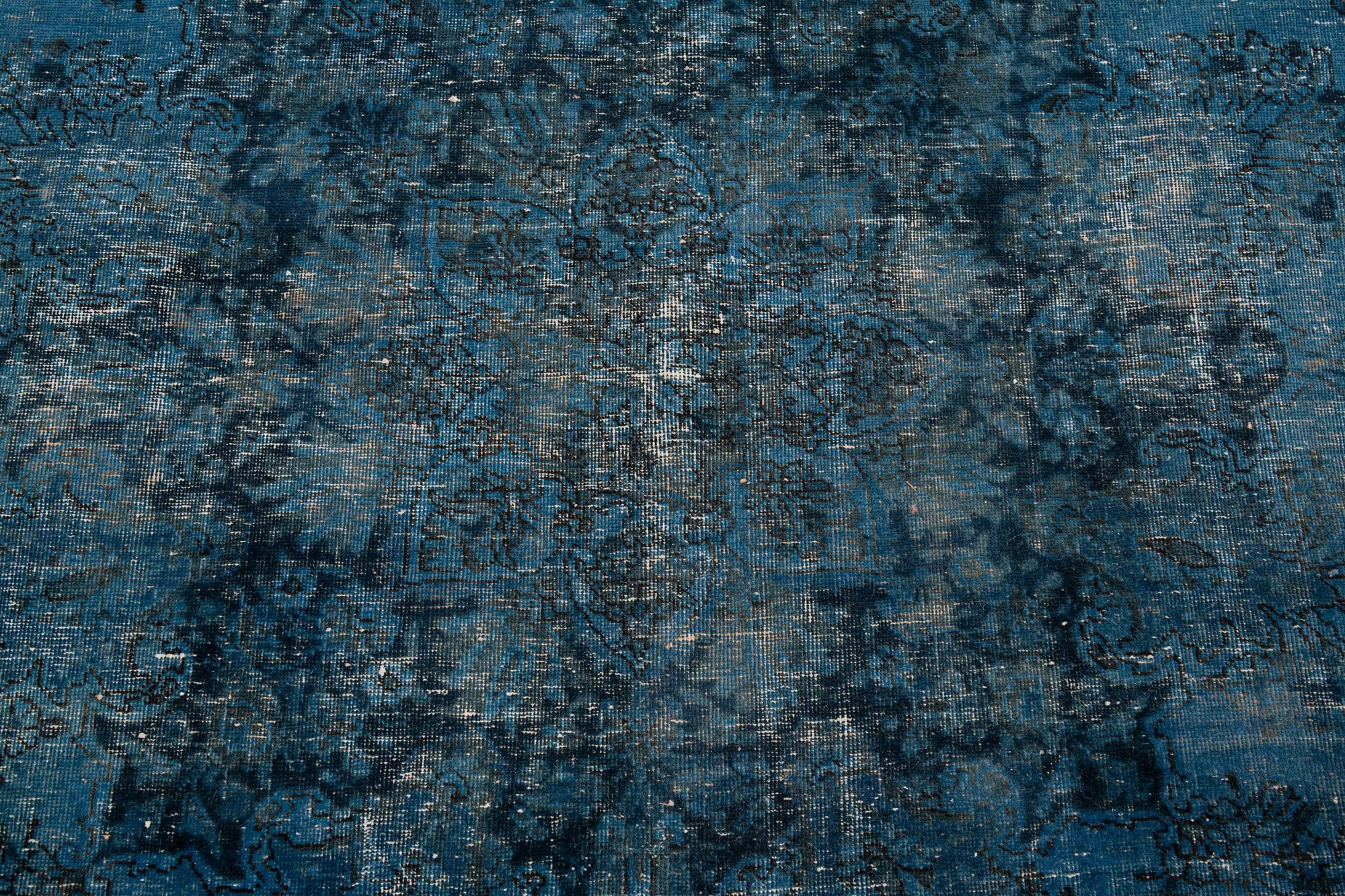 10' 10 x 13' 10 Hand Knotted Ultra Vintage Persian Wool Rug