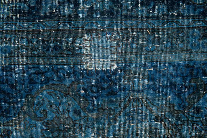 10' 10 x 13' 10 Hand Knotted Ultra Vintage Persian Wool Rug