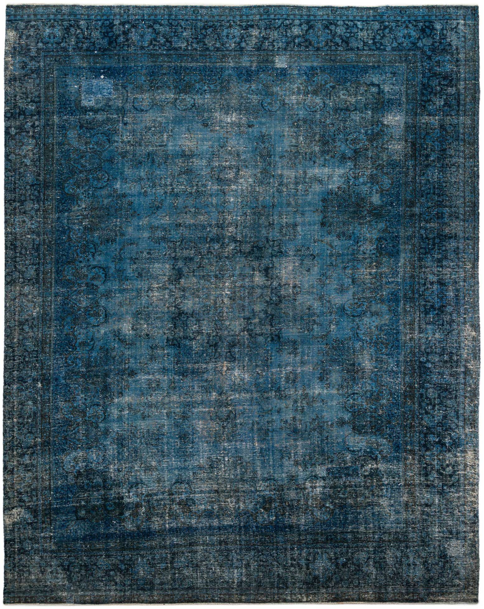 10' 10 x 13' 10 Hand Knotted Ultra Vintage Persian Wool Rug