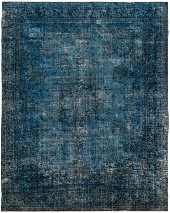 10' 10 x 13' 10 Hand Knotted Ultra Vintage Persian Wool Rug