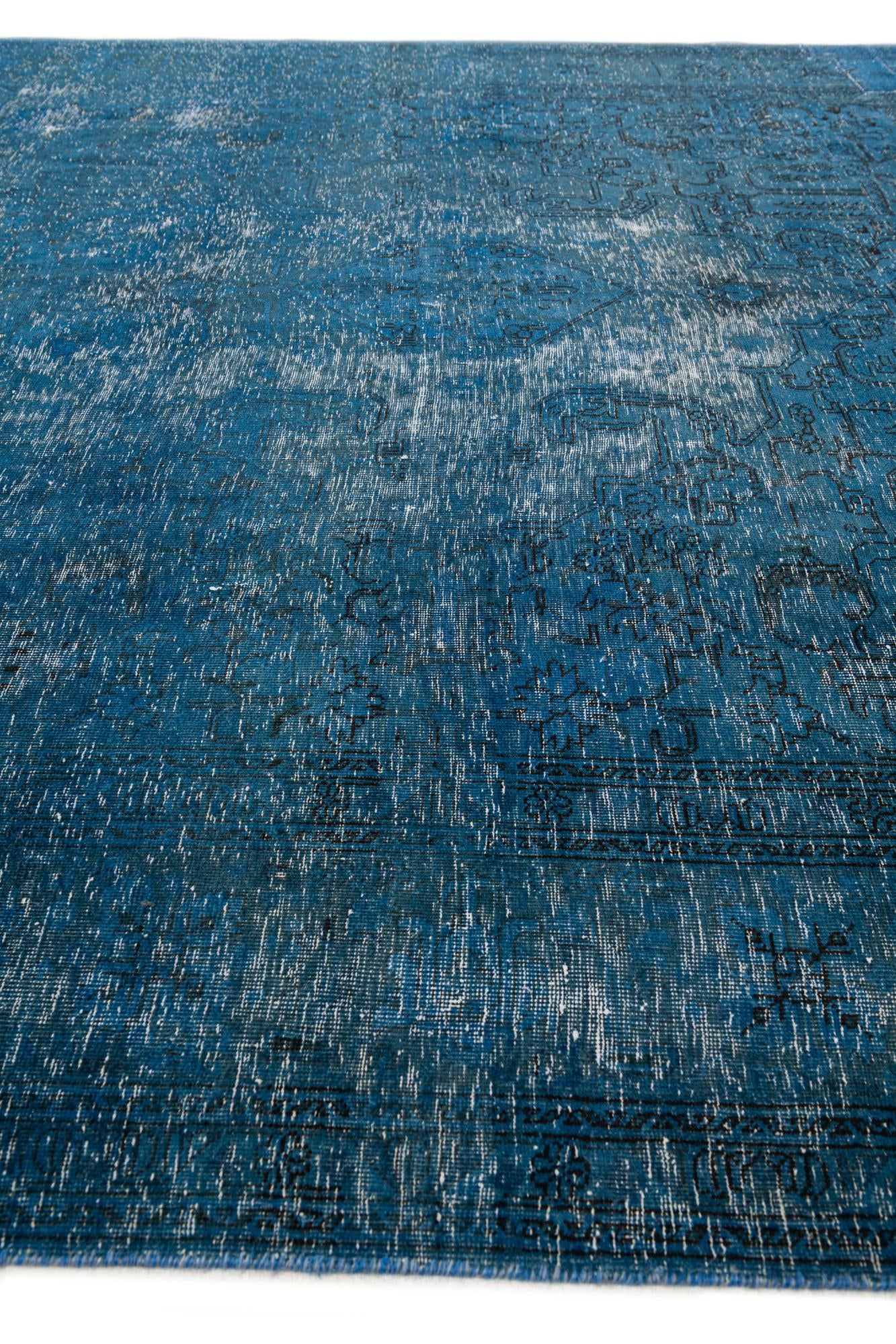 8' x 10' 3 Hand Knotted Ultra Vintage Persian Wool Rug