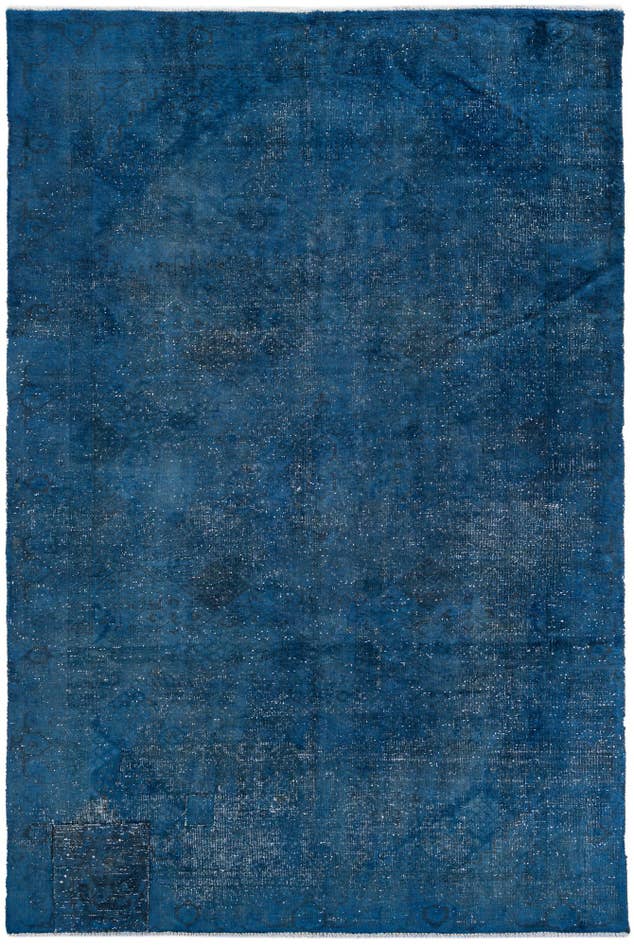 Detail image of 6' 3 x 9' 7 Hand Knotted Ultra Vintage Persian Wool Rug