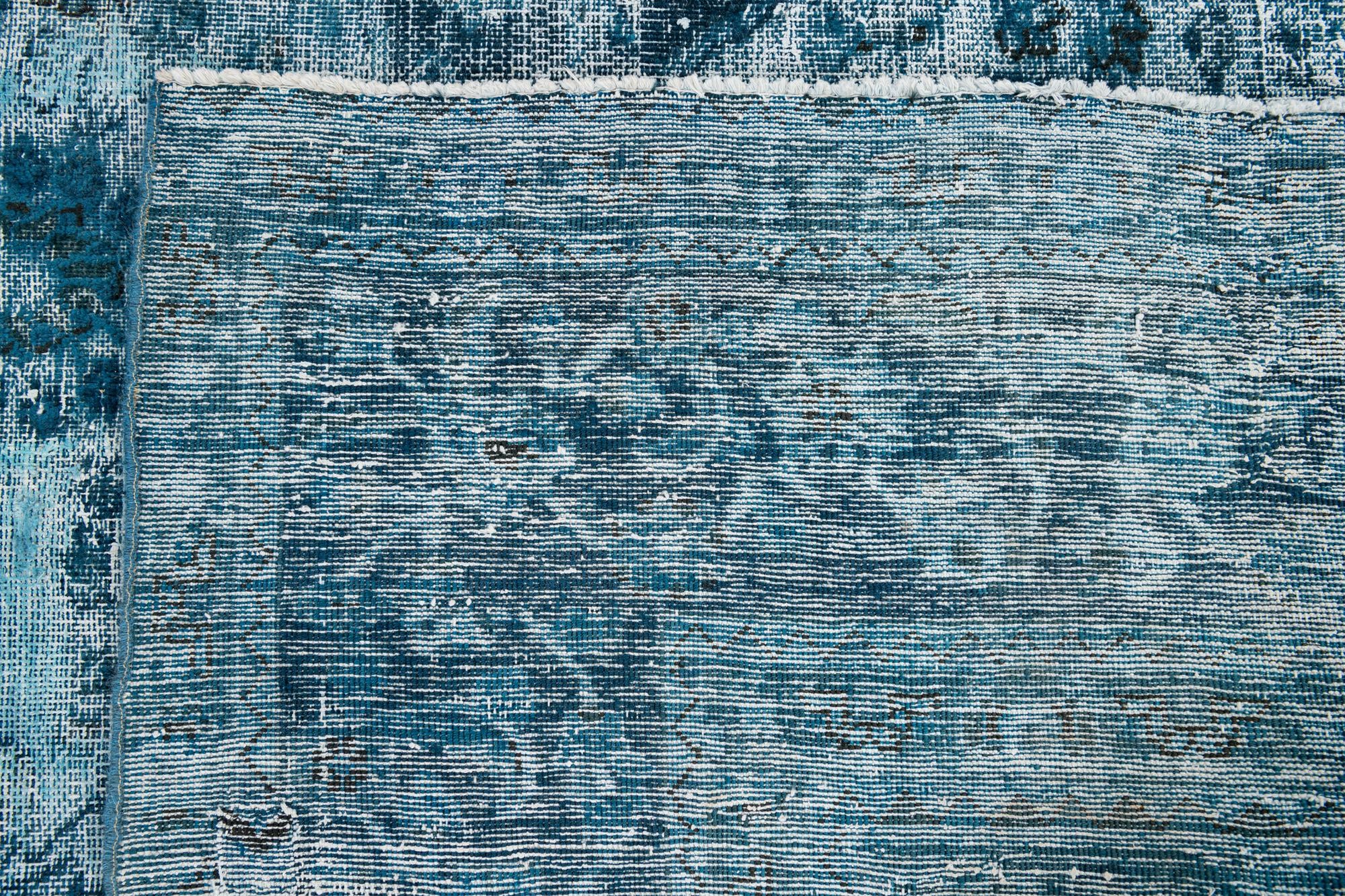 9' x 12' Hand Knotted Ultra Vintage Persian Wool Rug