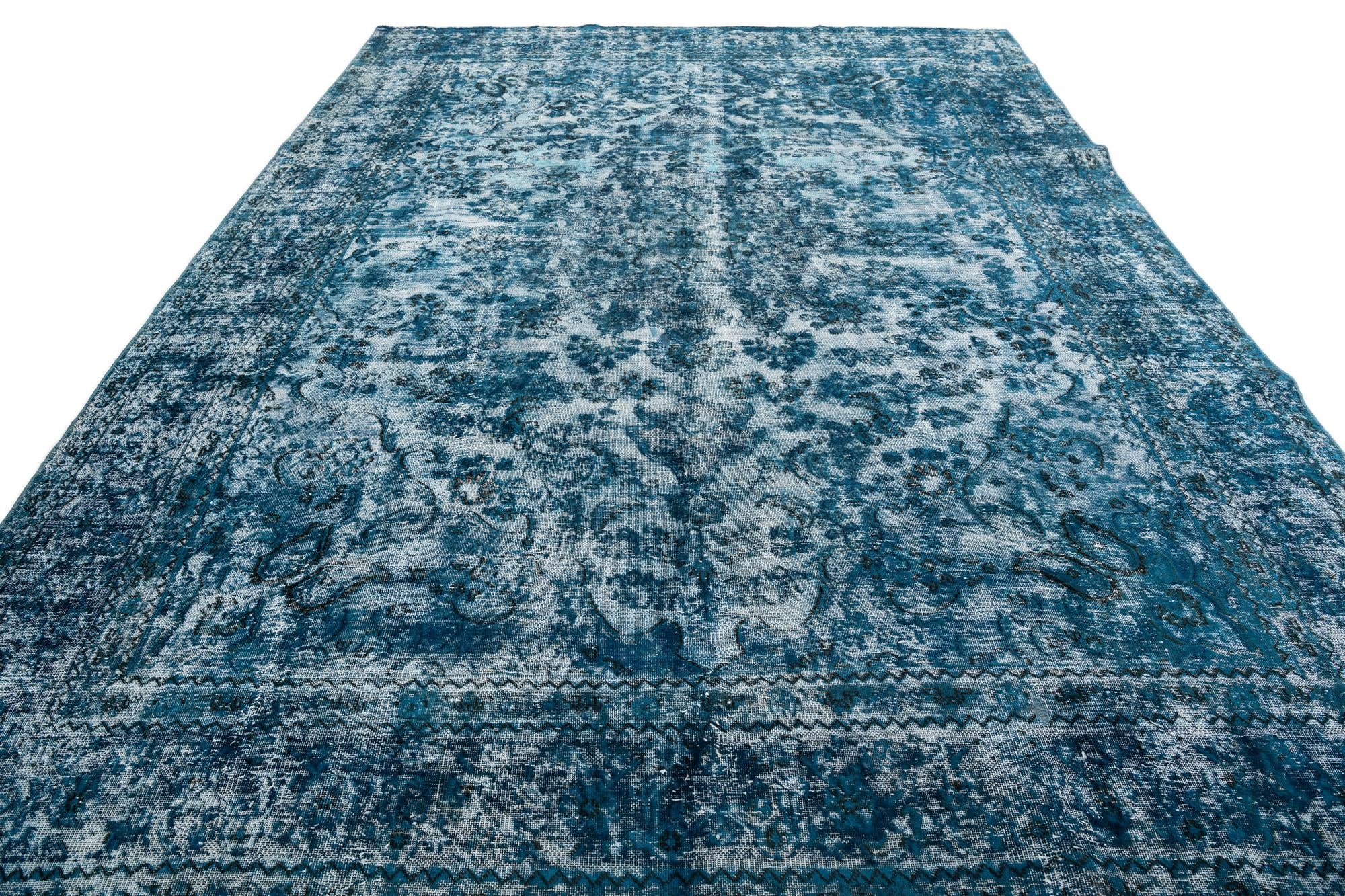 9' x 12' Hand Knotted Ultra Vintage Persian Wool Rug