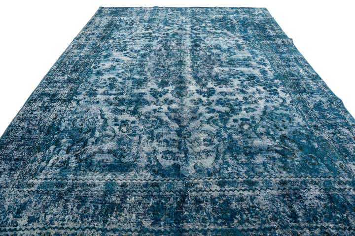 275cm x 365cm Handgeknoopt Ultra Vintage Perzisch Wol Vloerkleed