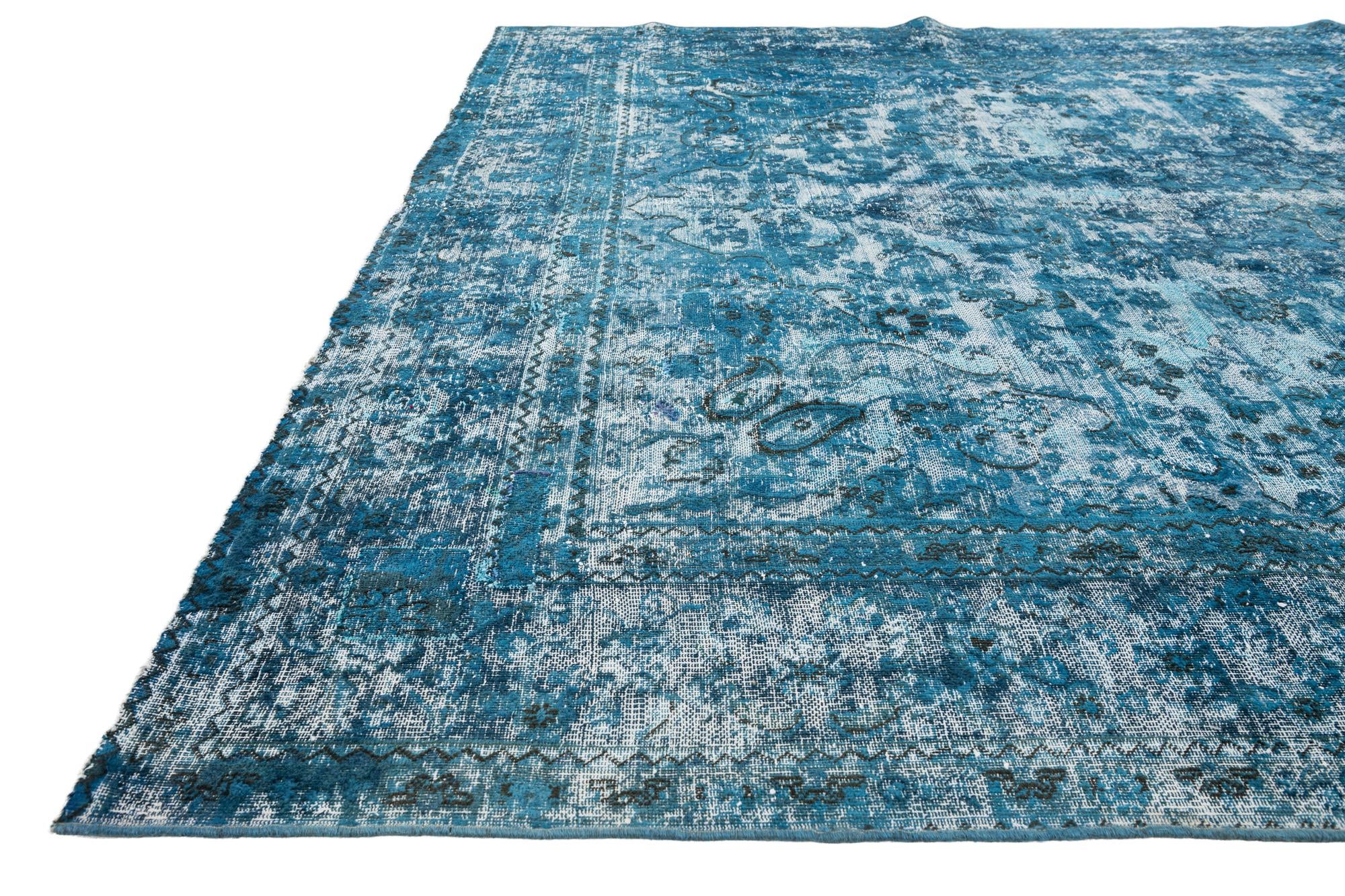 9' x 12' Hand Knotted Ultra Vintage Persian Wool Rug