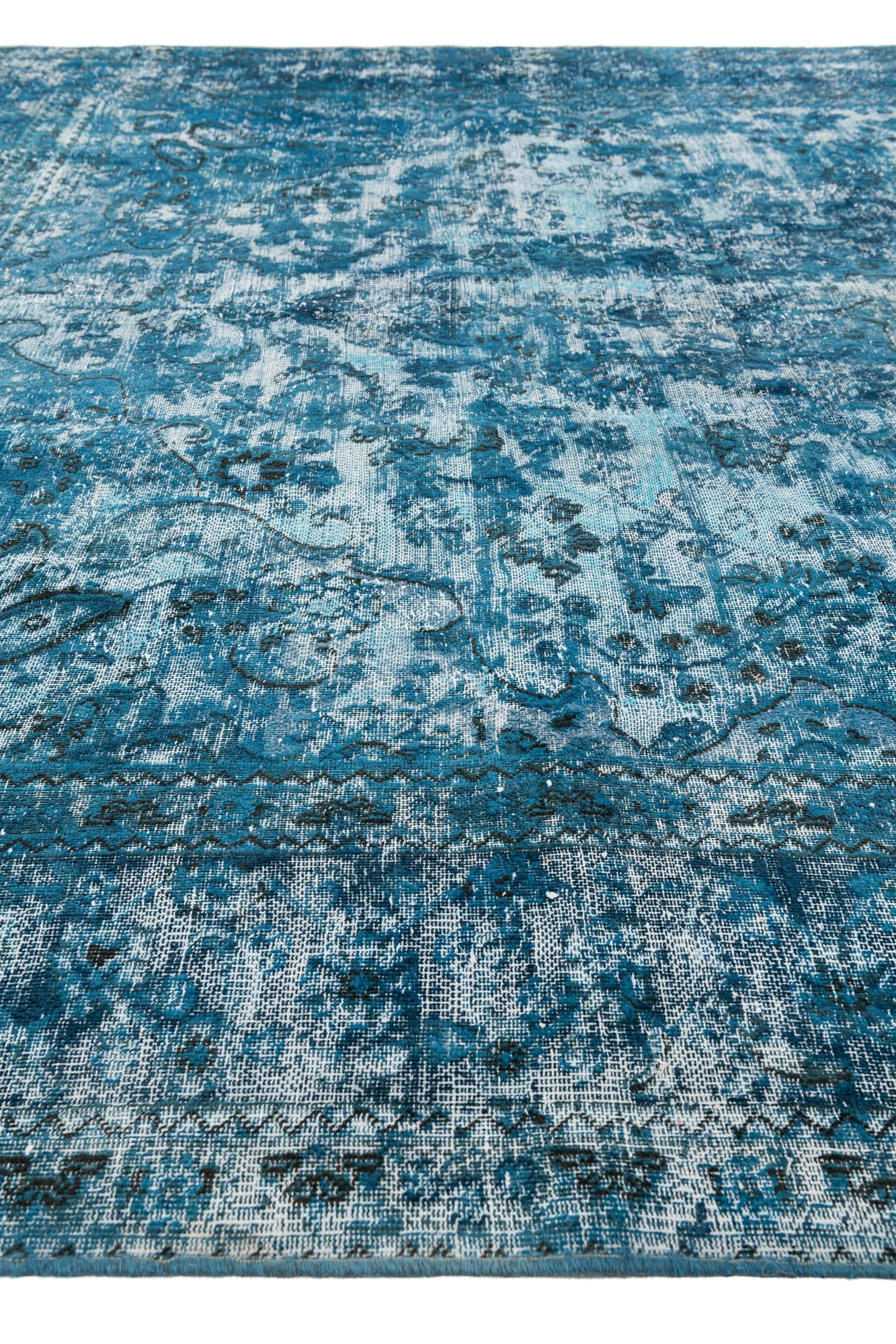 9' x 12' Hand Knotted Ultra Vintage Persian Wool Rug