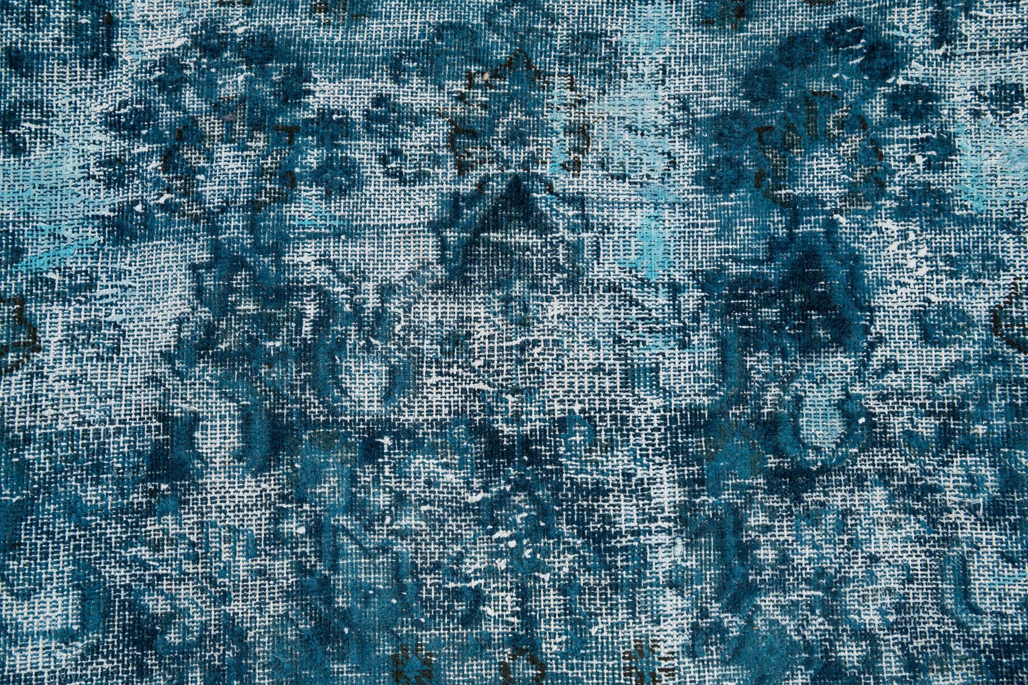 9' x 12' Hand Knotted Ultra Vintage Persian Wool Rug