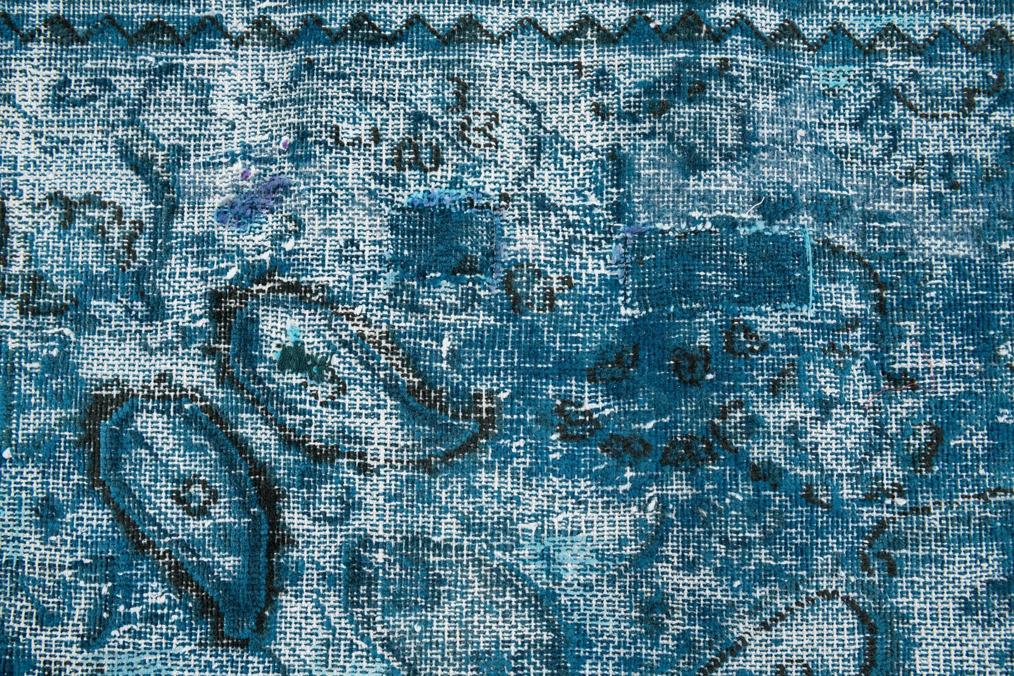 9' x 12' Hand Knotted Ultra Vintage Persian Wool Rug