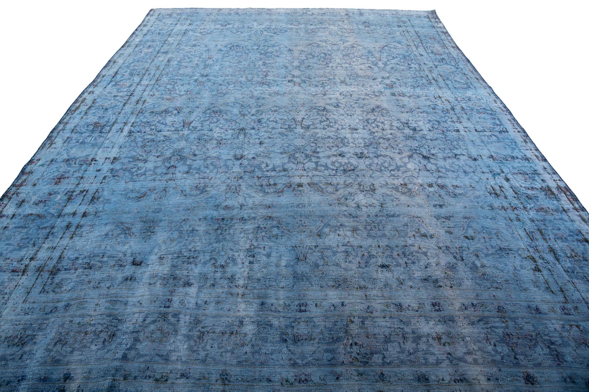 9' 7 x 12' 10 Hand Knotted Ultra Vintage Persian Wool Rug