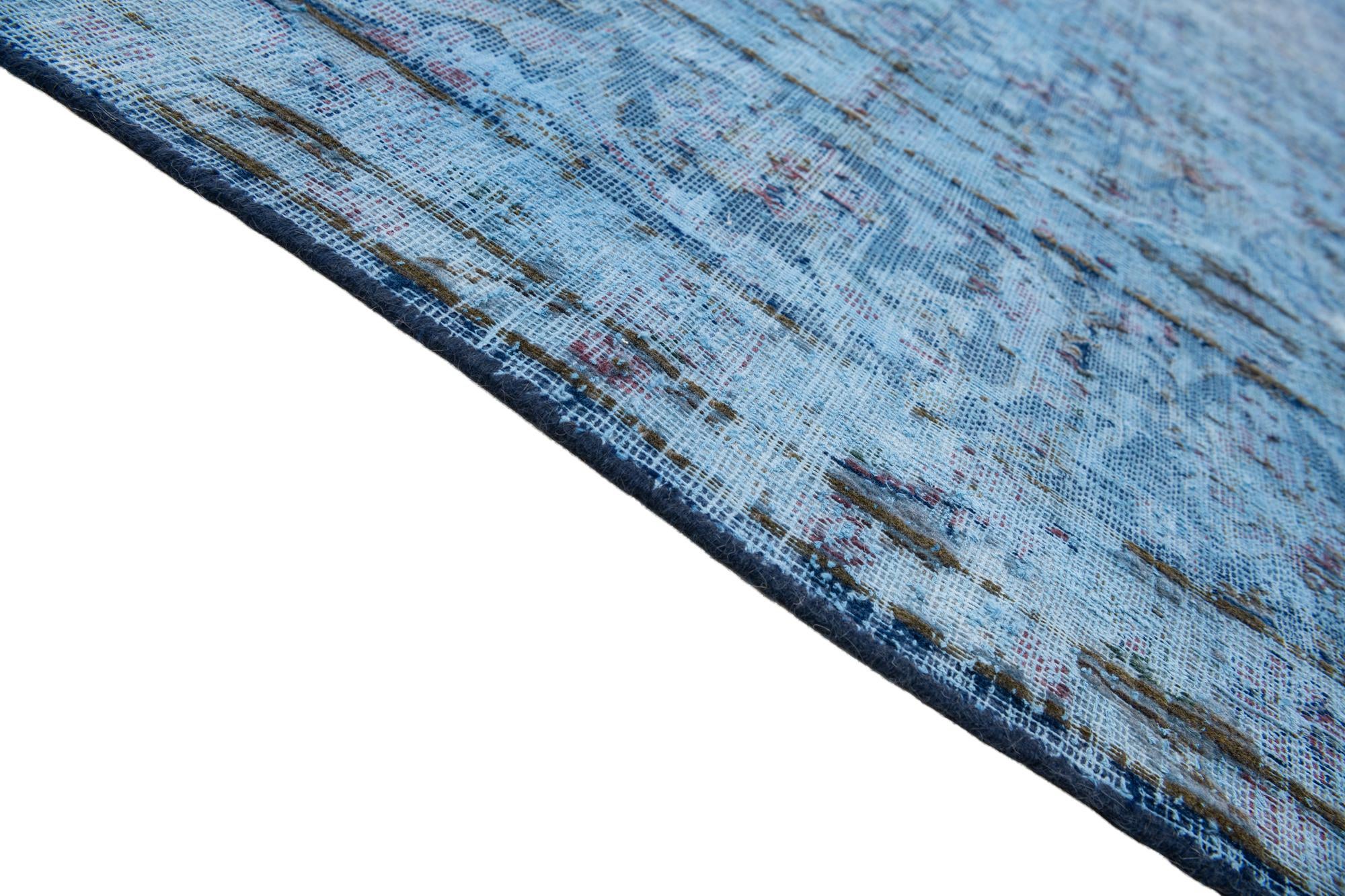 9' 7 x 12' 10 Hand Knotted Ultra Vintage Persian Wool Rug
