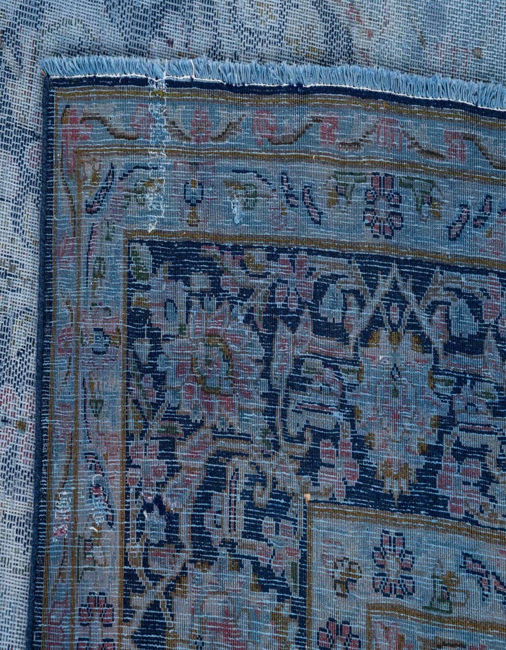 Detail image of 9' 7 x 12' 10  Hand Knotted Ultra Vintage Persian Wool Rug