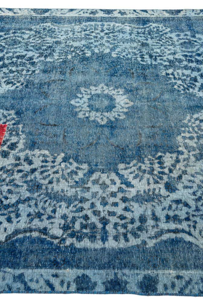 7' x 10' 9 Hand Knotted Ultra Vintage Persian Wool Rug