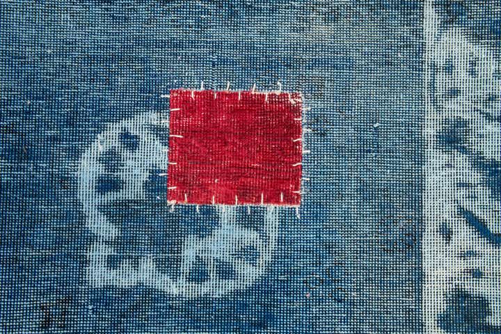 7' x 10' 9 Hand Knotted Ultra Vintage Persian Wool Rug