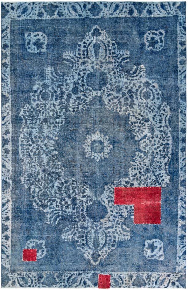 Detail image of 7' x 10' 9 Hand Knotted Ultra Vintage Persian Wool Rug