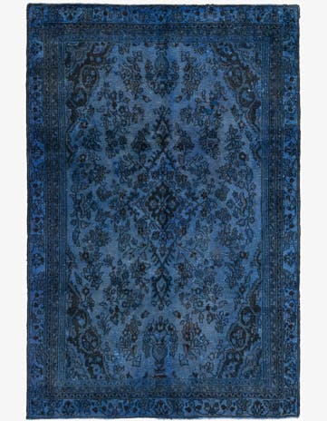6' x 9' Hand Knotted Ultra Vintage Persian Wool Rug