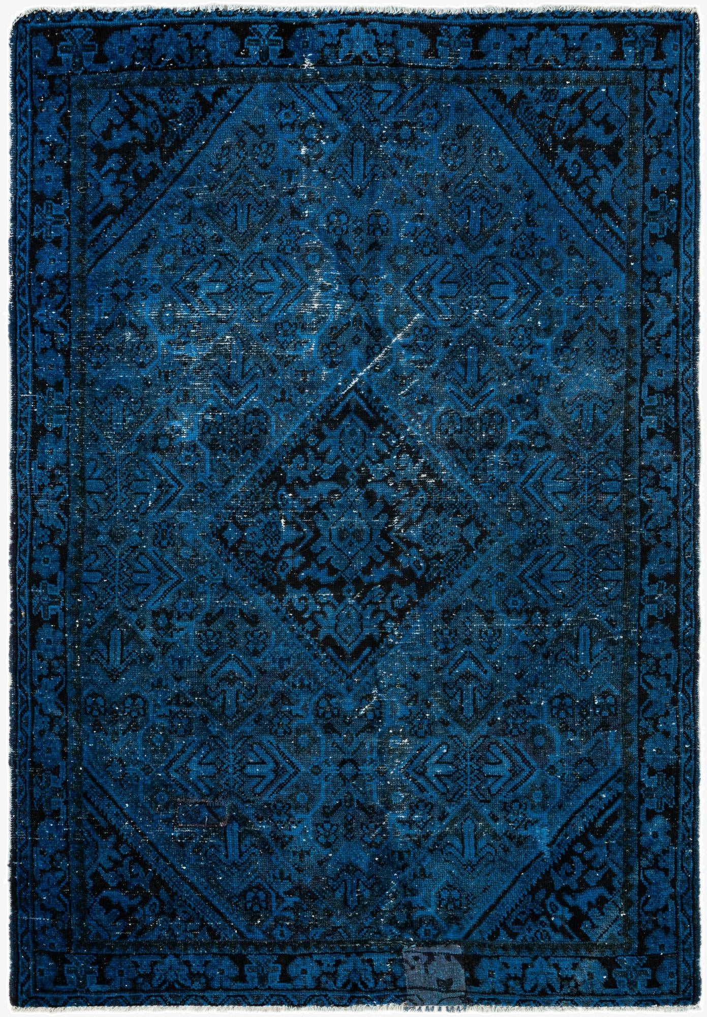 4' 3 x 6' 4  Hand Knotted Ultra Vintage Persian Wool Rug