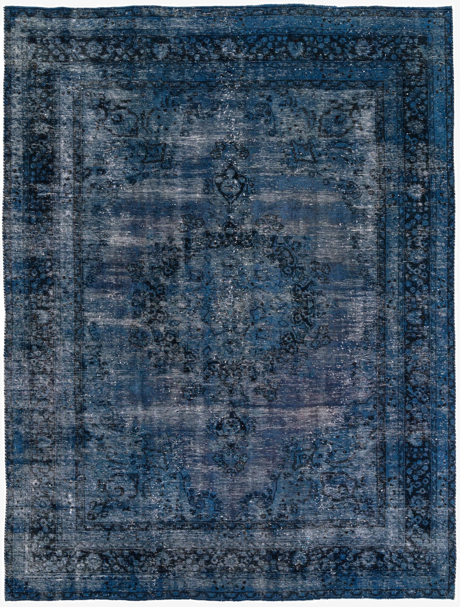 8' x 10' 9  Hand Knotted Ultra Vintage Persian Wool Rug