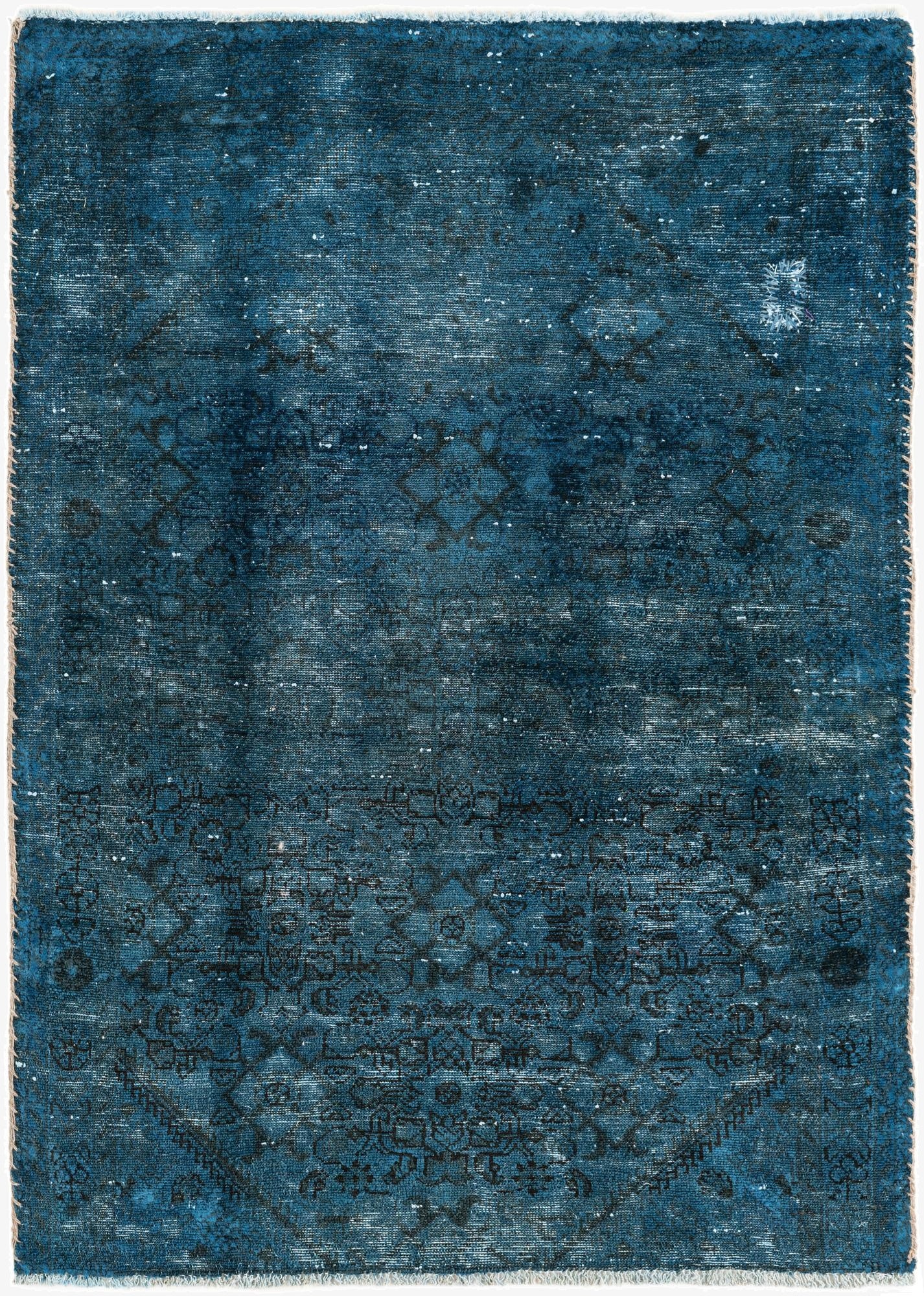 3' 5 x 4' 10  Hand Knotted Ultra Vintage Persian Wool Rug