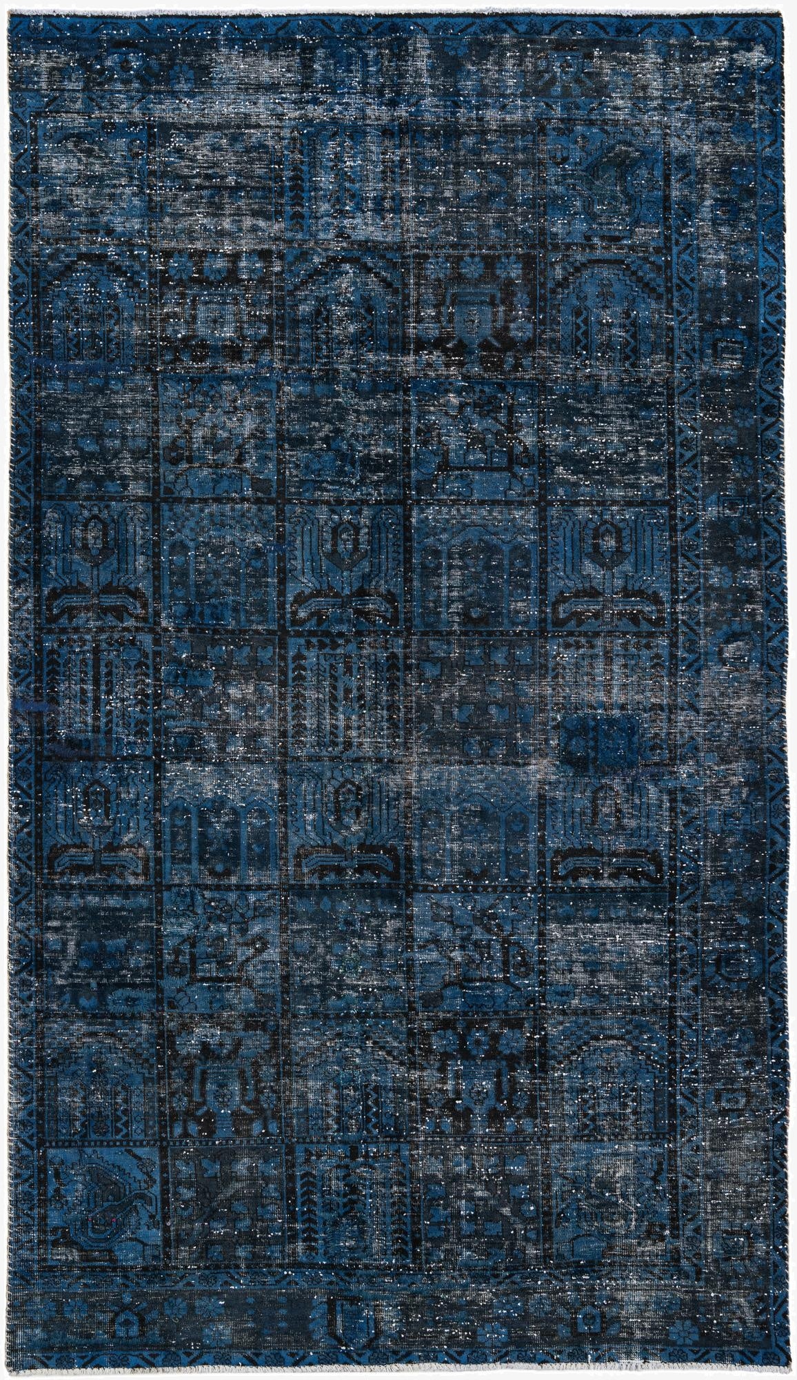 5' 7 x 10' 1  Hand Knotted Ultra Vintage Persian Wool Rug