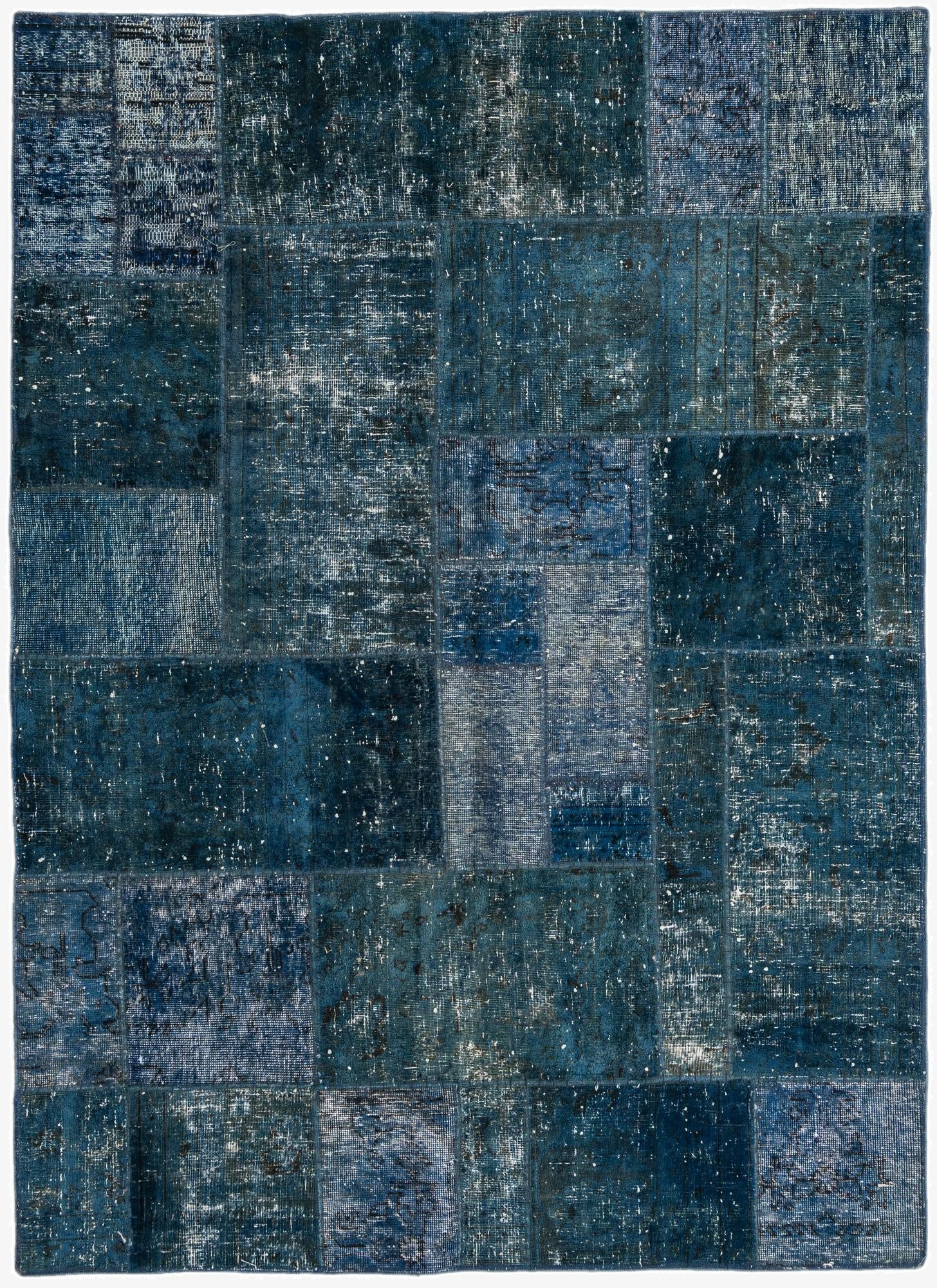 4' 11 x 6' 9  Hand Knotted Ultra Vintage Persian Wool Rug