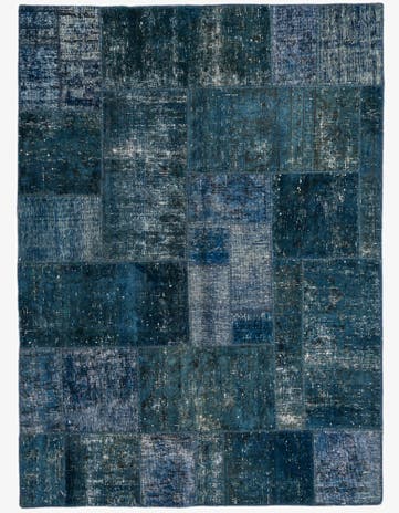 4' 11 x 6' 9 Hand Knotted Ultra Vintage Persian Wool Rug