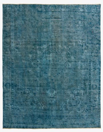 9' 4 x 11' 10 Hand Knotted Ultra Vintage Persian Wool Rug