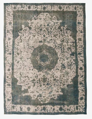 9' 6 x 12' 9 Hand Knotted Ultra Vintage Persian Wool Rug